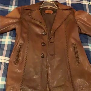 Vintage leather jacket in mint condition unisex